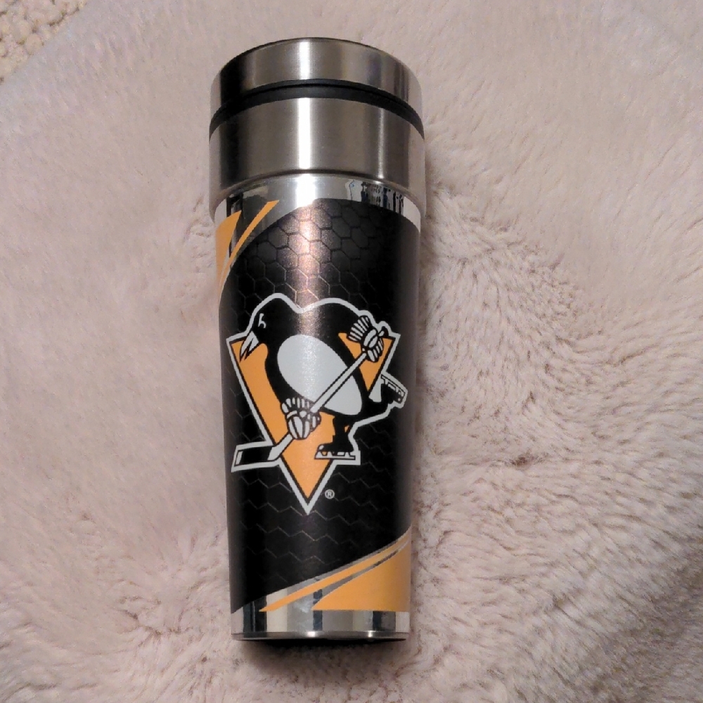 Pittsburgh Penguins Stainless Steel Travel Mug | 22oz Tumbler | NHL Licensed